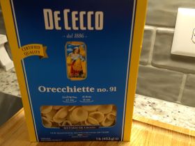 Orechiette pasta, next to homemade, these are great