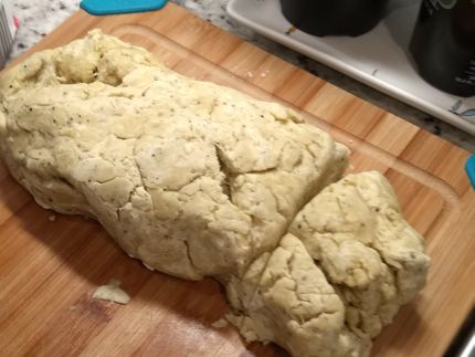 The dough is pretty rough, don't be afraid.