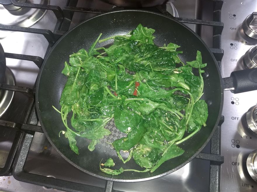 Sauteed fresh spinach