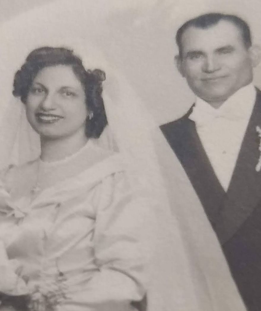 Luigi and his bride in 1947.
