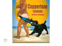 We lathered up with coppertone or baby oil...