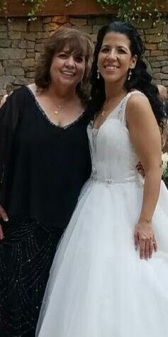 Vinnie at her daughter's wedding.