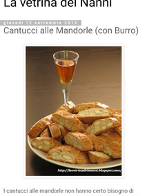 A nice glass of Vin Santo wine to dip these biscotti...