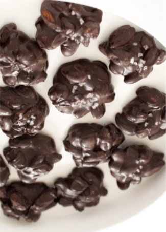 Dark chocolate clusters...mmm