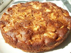 Golden French Apple cake fits the bill in the Fall...